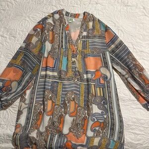 Jade multi color blouse